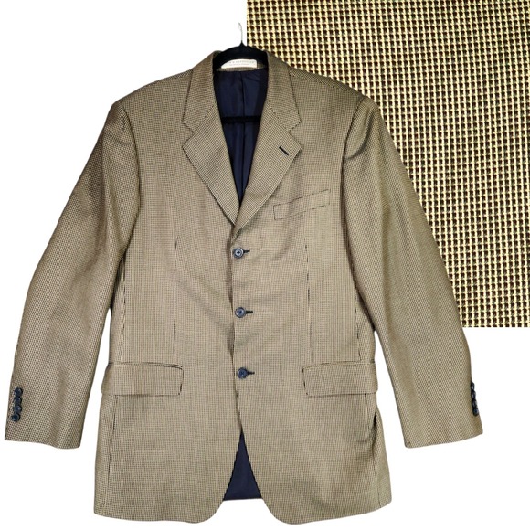 Vtg John Nordstrom Blazer 40L* Mens Tailored in Canada Brown Tan Preppy Classic - Picture 1 of 14
